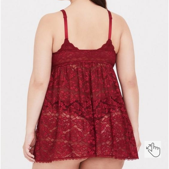 NWOT-TORRID SIMPLY LACE BABYDOLL - SIZE 3 - Picture 3 of 4